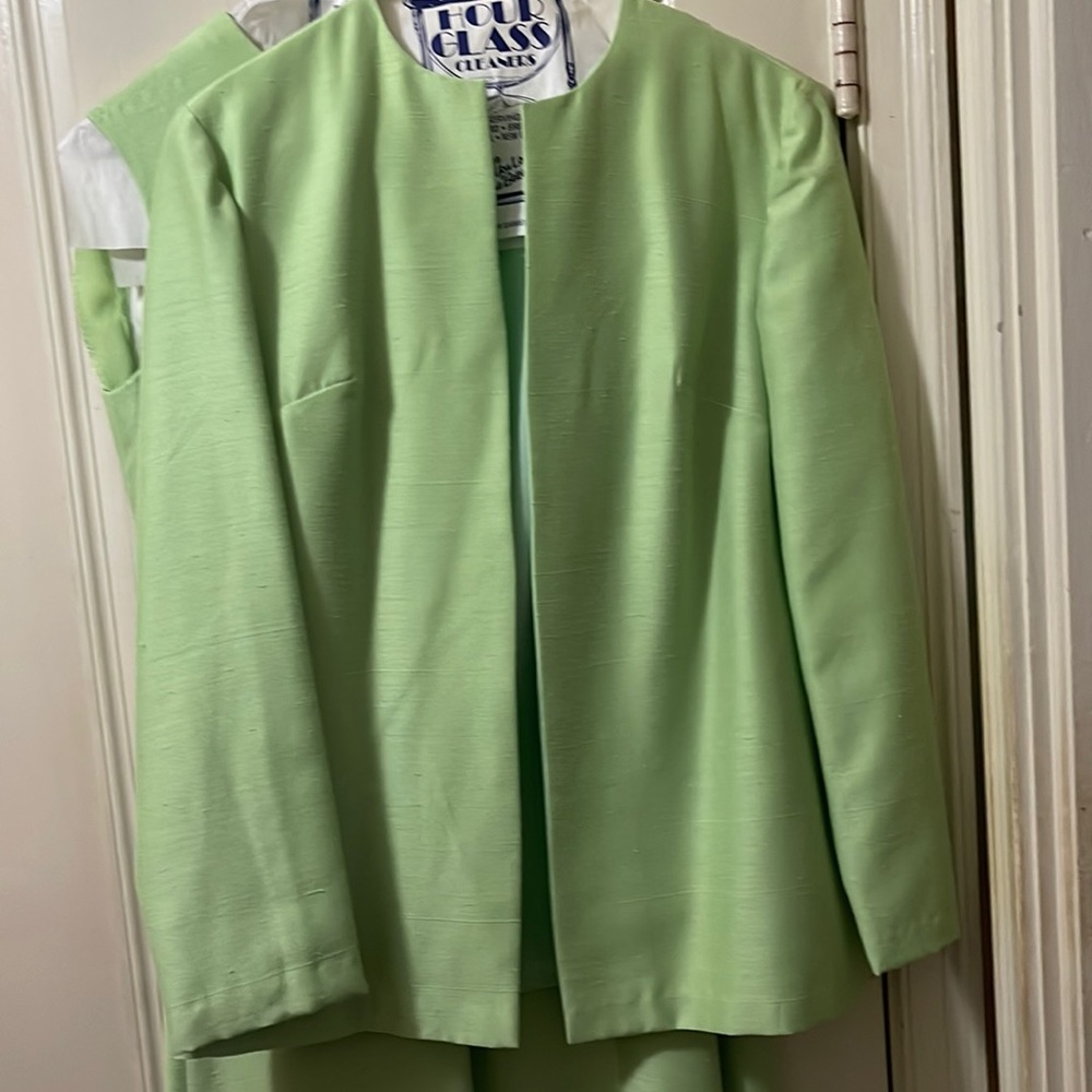 Long formal green gown. No tags